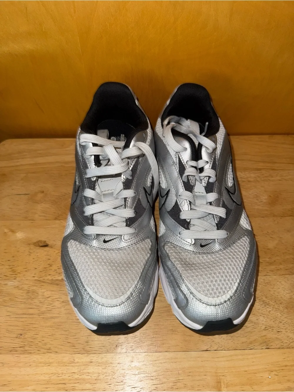 Nike Kids Silver & White Athletic Sneakers